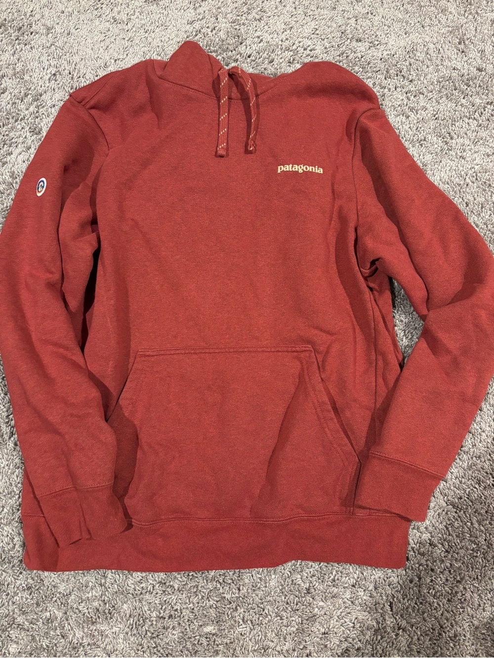 Patagonia Rust Red Pullover Hoodie